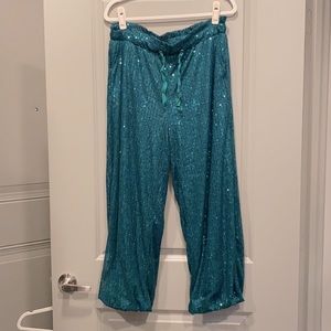 Green Sequin Pants